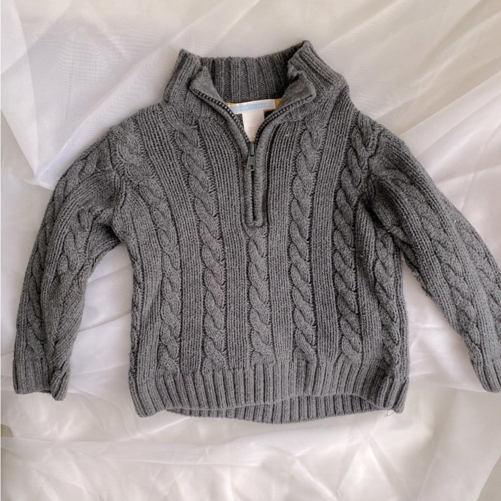 Janie and Jack Dark Grey Sweater Size 18-24